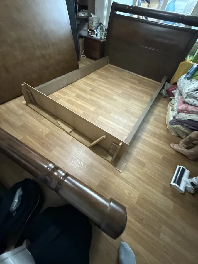 분당가구리폼 전 침대 프레임 분해 상태